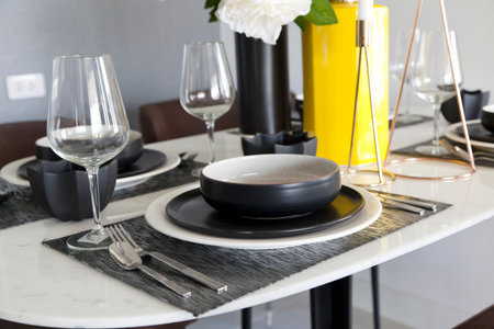 table set of dinning table at home