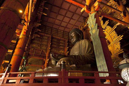 The Great Buddha in Todai-ji templeのeditorial素材
