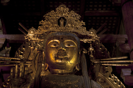 The Great Buddha in Todai-ji templeのeditorial素材