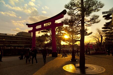 Fushimi Inari Shrine in Kyoto,Japan.のeditorial素材