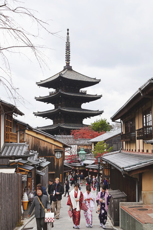 Yasaka Pagoda, Kyoto, Japanのeditorial素材