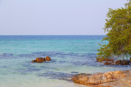 sea and rockの写真素材