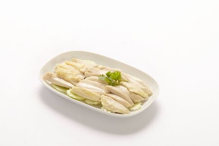 Steam Chicken (Hainan Chicken)の写真素材