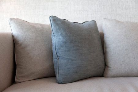 Pillow on sofa at home