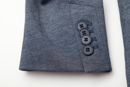 Close-up of black men's suit