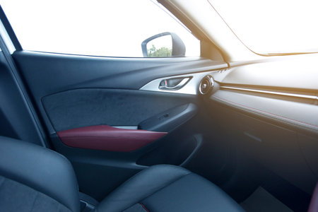 Interior of a modern automobile