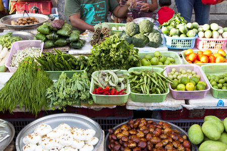 A market vendor, Myanmarのeditorial素材