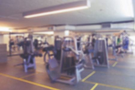Abstract blur fitness gym roomの写真素材