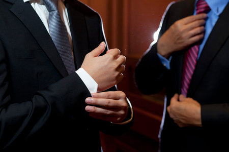Man in black suit