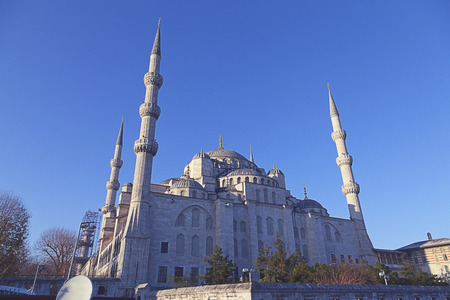 The Blue Mosque, (Sultanahmet Camii), Istanbul, Turkey.のeditorial素材