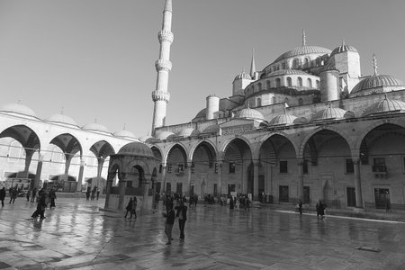 The Blue Mosque, (Sultanahmet Camii), Istanbul, Turkey.のeditorial素材