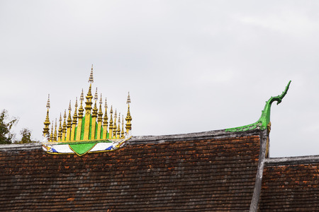 Wat Xieng Thong Temple in Luang Prabang,Laosの写真素材