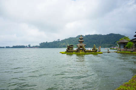 Pura Ulun Danu Bratan Temple, Bali, Indonesiaの写真素材