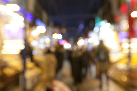 Blur background of Spice Bazaar in Istanbul, Turkeyのeditorial素材