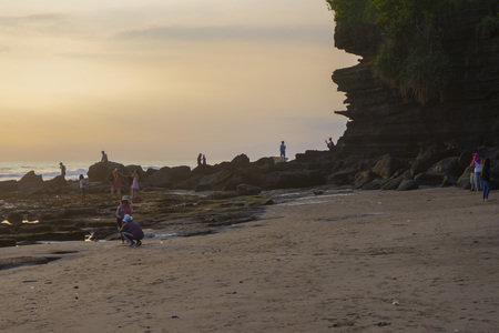 Tanah Lot temple, Bali, Indonesiaのeditorial素材