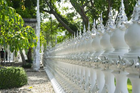 Wat Rong Khun,Chiang Rai ,Thailandの写真素材