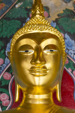 Row of Buddhas in a templeのeditorial素材