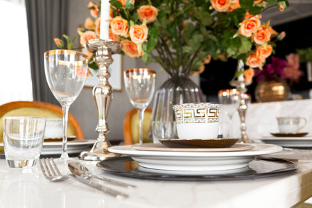 Dining Table In A Private Villa