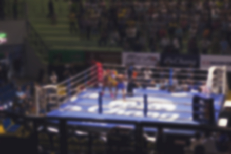 blurred boxing stadiumの写真素材