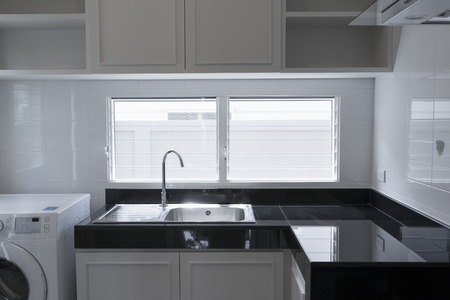 modern kitchen interiorのeditorial素材