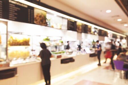 Supermarket blurred background with bokehの写真素材