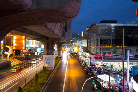 traffic at Siam Square, Bangkok, Thailand