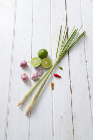 tom yam ingredientの写真素材