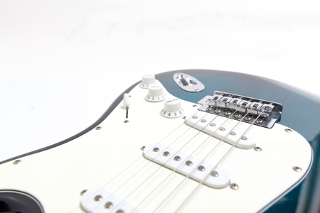 Close Up Detail Of An Electric Lead Guitarの写真素材