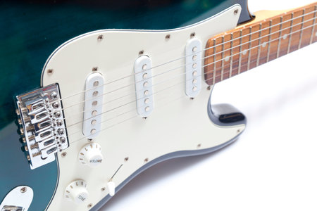 Close Up Detail Of An Electric Lead Guitar