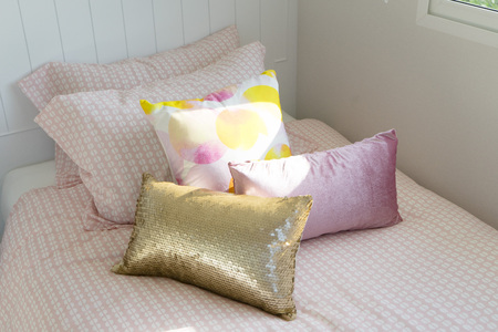 Modern tastefully decorated children's bedroomの写真素材