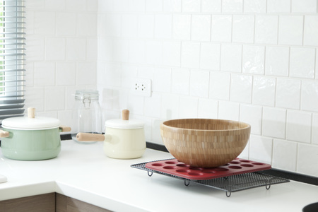 Kitchen granite counterの写真素材