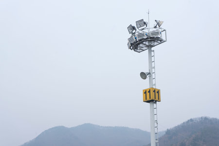 Crowded of tourists enjoy the activities in Jisan Forest Ski Resort in Seoul, South Korea