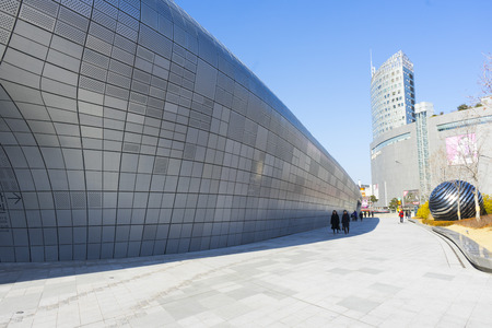 Dongdaemun Design Plaza (DDP) in Seoul, South Koreaのeditorial素材