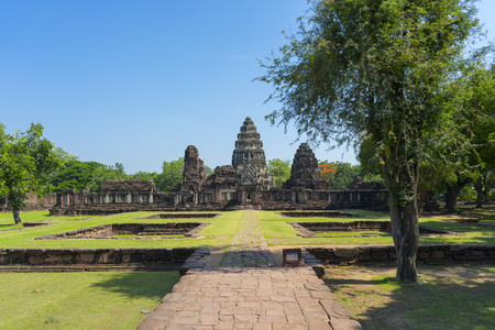 Prasat Hin Phimai historical Park in Nakorn Ratchasima of Thailandのeditorial素材