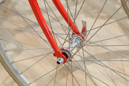 Front wheel of a bicycle