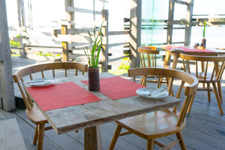 Table setting food celebration outdoors party conceptの写真素材