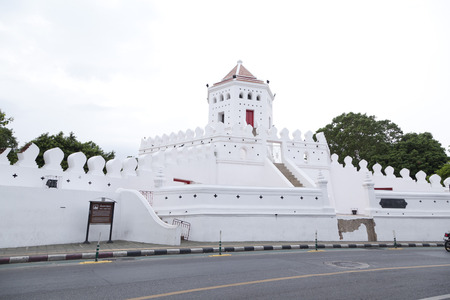 Phra Sumen Fort Bangkok, Thailand. It is the hexagonal-shape concrete fort built in the reign of King Rama I.のeditorial素材