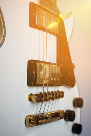 Electric guitar close-up.の写真素材