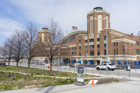 Navy Pier on sunny day in Chicago,Illinois,USAのeditorial素材