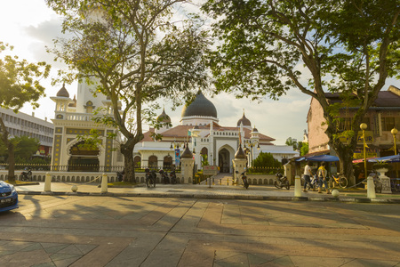 Kapitan Keling Mosque in Penang, Malaysiaのeditorial素材