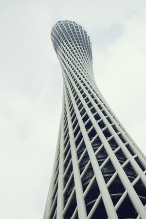 Canton TV tower in the Guangzhouのeditorial素材