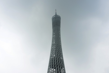Canton TV tower in the Guangzhouのeditorial素材
