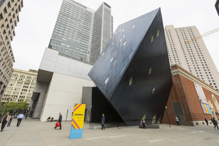 The Contemporary Jewish Museum in downtown San Francisco, Californiaのeditorial素材