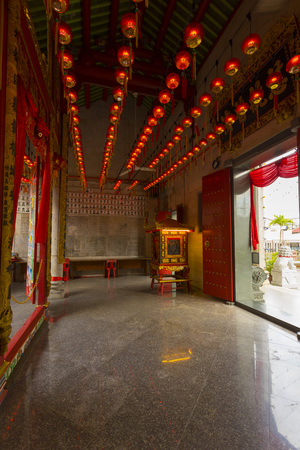 Beautiful view of Thean Hou Temple in Penang, Malaysiaのeditorial素材
