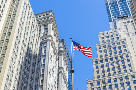 New York, New York, USA midtown manhattan cityscape.のeditorial素材