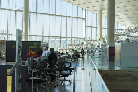 Interior of the National Library of Qatarのeditorial素材