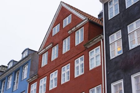 Beautiful new Haven water canal in Copenhagenの写真素材