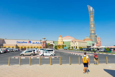 the Aspire Zone complex near the Khalifa International Stadium in Doha, Qatarのeditorial素材