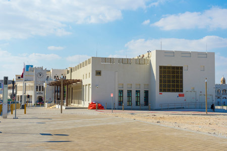 Souq Waqif Metro station building in Doha, Qatar