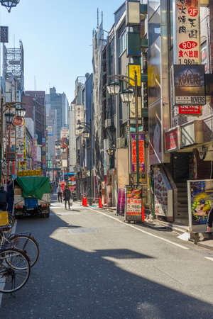 Kabukicho is Japan's largest red light district features bars nightclubs pachinko parlors love hotels.のeditorial素材